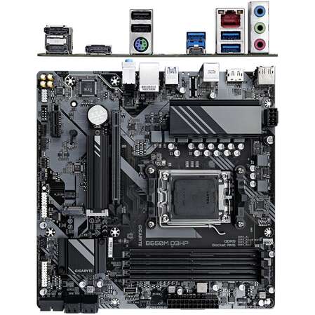 Материнская плата Gigabyte B650M D3HP Socket-AM5 AMD B650 4xDDR5, 4xSATA3, RAID, 2xM.2, 1xPCI-E16x, 3xUSB3.2, 1xUSB3.2 Type C, 2xDP, HDMI, 2.5Glan, mATX Ret