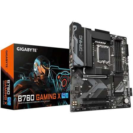 Материнская плата Gigabyte B760 Gaming X B760 Socket-1700 4xDDR5, 4xSATA3, RAID, 3xM.2, 3xPCI-E16x, 2xUSB3.2, 1xUSB3.2 Type C, DP, HDMI, 2.5Glan, ATX