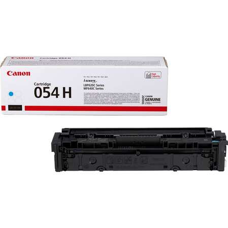 Картридж Canon 054 H C Cyan для Canon MF645Cx/MF643Cdw/MF641Cw/LBP623Cdw/621Cw (2300стр.)