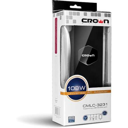 Адаптер питания от сети Crown CMLC-3231 для ноутбуков 100Вт, 8 коннекторов