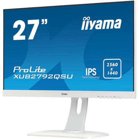 Монитор 27" Iiyama ProLite XUB2792QSU-W1 IPS 2560x1440 5ms DVI-D, HDMI, DisplayPort