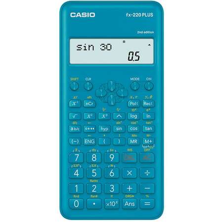 Калькулятор Casio FX-220PLUS-2 синий 10+2-разр.
