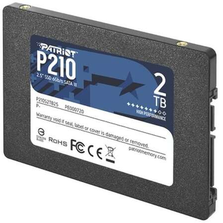 Внутренний SSD-накопитель 2048Gb PATRIOT P210 P210S2TB25 SATA3 2.5" 