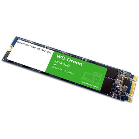 Внутренний SSD-накопитель 480Gb Western Digital Green (WDS480G3G0B) M.2 2280 SATA3  