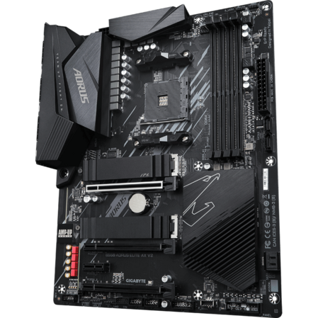 Материнская плата Gigabyte B550 AORUS Elite AX V2 Socket-AM4 AMD B550 4xDDR4, 4xSATA3, RAID, 2xM.2, 3xPCI-E16x, 5xUSB3.2, DP, HDMI, WI-Fi, Glan, ATX Ret