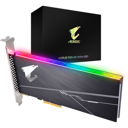Внутренний SSD-накопитель 512Gb Gigabyte AORUS RGB AIC (GP-ASACNE2512GTTDR) PCIe NVMe 3.0 x4