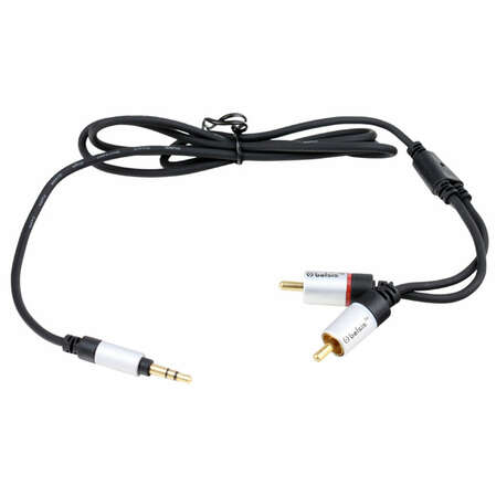 Кабель Audio MiniJack (3.5mm) - 2*RCA, 1.0m Belsis (SM1841) Блистер (Smart Manager Series)