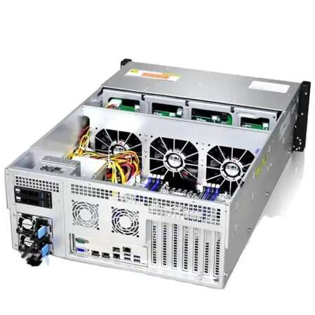 Корпус Gooxi RMC4124-670-HSE-D 4U 24bay chassis ,Expander backplane rear 2*2.5"SAS/SATA 1300W 1+1 EU power cables rail kit
