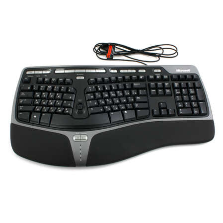 Клавиатура Microsoft Natural Ergonomic Keyboard 4000 Black USB + карта номинал 300 руб B2M-00020K