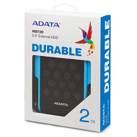 Внешний жесткий диск 2.5" 2Tb A-Data ( AHD720-2TU31-CBL ) USB 3.1 HD720 Синий