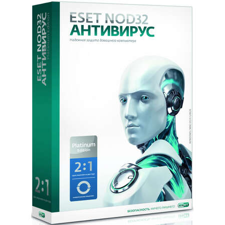 Антивирус Eset Nod32 Rus Platinum Edition (для 1 ПК на 2 года) 