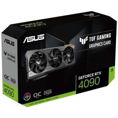 Видеокарта ASUS GeForce RTX 4090 24576Mb, TUF Gaming OC 24G (TUF-RTX4090-O24G-Gaming) 2xHDMI, 3xDP, Ret