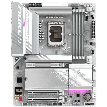 Материнская плата Gigabyte Z890 AORUS Elite WiFi7 Ice Z890 Soc-1851 4xDDR5, 4xSATA3, RAID, 4хM.2, 3xPCI-E16x, 5xUSB3.2, 1xUSB3.2 Type C, DP, WiFi, 2.5Glan, ATX