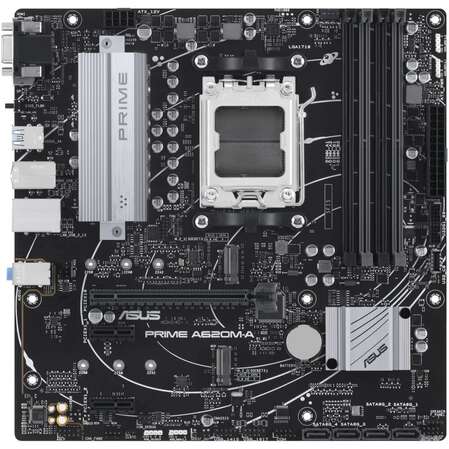 Материнская плата ASUS Prime A620M-A-CSM A620 Socket AM5 4xDDR5, 4xSATA3, 1xM.2, 1xPCI-E16x, 2xUSB3.2, D-Sub, DP, HDMI, Glan, mATX