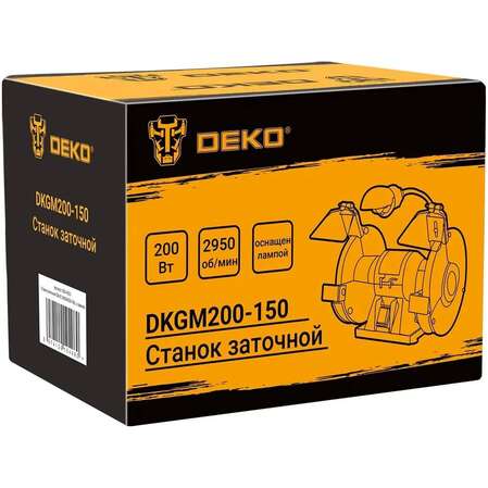 Точильный станок Deko DKGM200-150, 150мм 063-4323