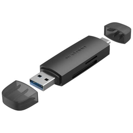 Card Reader Vention CLKB0 USB 3.0 A+C SD+TF Черный