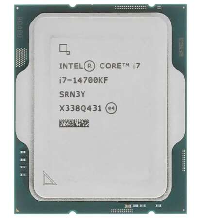 Процессор Intel Core i7-14700KF, 3.4ГГц, (Turbo 5.6ГГц), 20-ядерный, 33МБ, LGA1700, OEM
