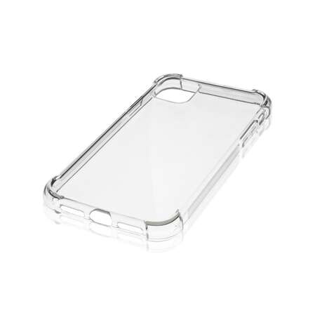 Чехол для Apple iPhone 11 Brosco, усиленная силиконовая накладка, прозрачный