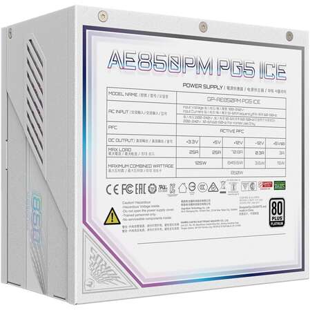 Блок питания 850W Gigabyte GP-AE850PM PG5 ICE