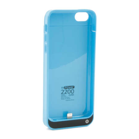Чехол с аккумулятором для iPhone 5 / iPhone 5S / iPhone 5c Gmini mPower Case MPCI5S5 2200mAh голубой