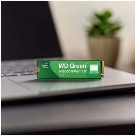 Внутренний SSD-накопитель 1000Gb Western Digital Green SN3000 (WDS100T4G0E) M.2 2280 PCIe NVMe 4.0 x4