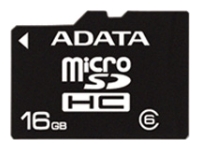 Micro SecureDigital 16Gb HC A-Data (Class6) (AUSDH16GCL6-R)