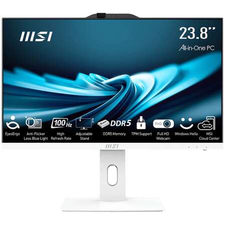 Моноблок MSI Pro AP242P 14M-668XRU 23.8" FullHD Core i7 14700/16Gb/512Gb SSD/DOS/White