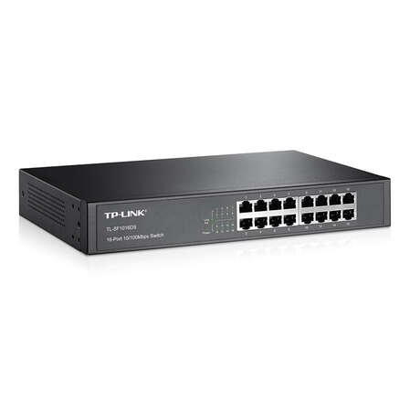 Коммутатор TP-LINK TL-SF1016DS неуправляемый 10/100Мбит/с