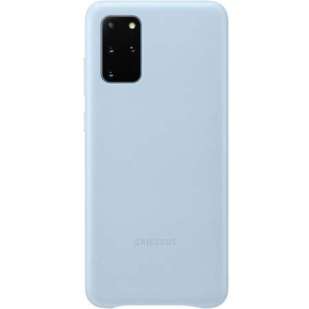 Чехол для Samsung Galaxy S20+ SM-G985 Leather Cover голубой