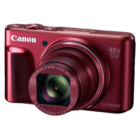 Компактная фотокамера Canon PowerShot SX720 HS HS Red