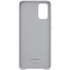 Чехол для Samsung Galaxy S20+ SM-G985 Leather Cover серебристый