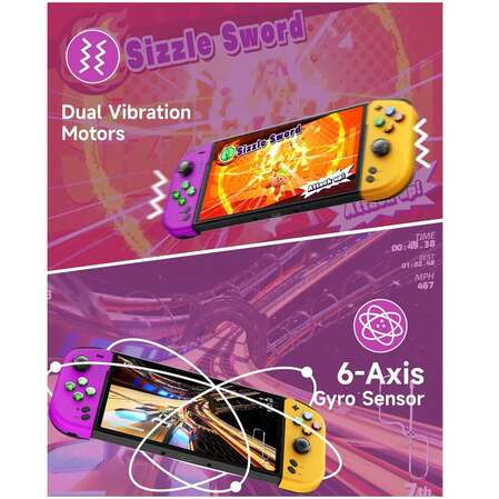 Геймпад EasySMX STK-7046 VG-M011 для консоли Nintendo Switch\OLED Yellow & Purple