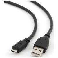Кабель USB 2.0 Pro Filum FL-CPro-U2-AM-microBM-1M, 1 м., черный, 2A, разъемы: USB A male- USB micro B male