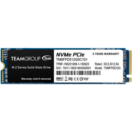 Внутренний SSD-накопитель 1000Gb Team Group MP33 Pro (TM8FPD001T0C101) M.2 PCIe NVMe 3.0 x4