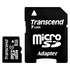 Micro SecureDigital 8Gb HC Transcend class6 (TS8GUSDHC6) + SD адаптер