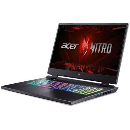 Ноутбук Acer Nitro 17 AN17-41-R8P3 AMD Ryzen 7 7735HS/16Gb/1Tb SSD/NV RTX4050 6Gb/17.3" QHD/DOS Black