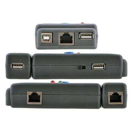 Тестер кабеля 5bites LY-CT011 и его длины для UTP/STP RJ45, RJ11/12, USB, чехол