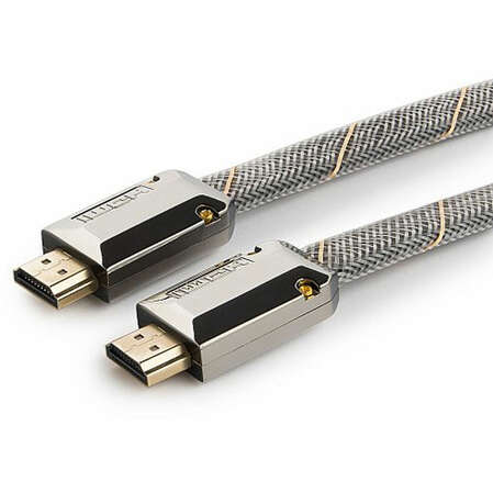 Кабель HDMI-HDMI v2.0 1.0м Cablexpert Platinum (CC-P-HDMI04-1M) нейлоновая оплетка, металлический корпус