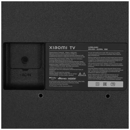 Телевизор 43" Xiaomi TV A43 4K 2025 RU (4K UHD 3840x2160, Smart TV) черный
