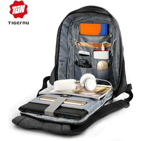 15.6" Рюкзак для ноутбука Tigernu T-B3237, серый