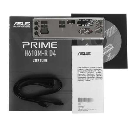 Материнская плата ASUS Prime H610M-R D4-SI H610 Socket-1700 2xDDR4, 4xSATA3, 1xM.2, 1xPCI-E16x, 2xUSB3.2, D-Sub, DVI-D, HDMI, Glan, mATX
