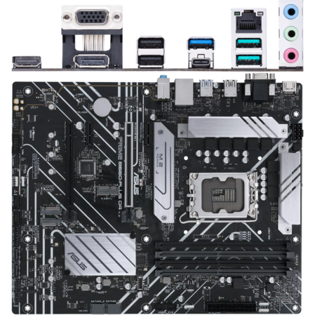 Материнская плата ASUS Prime B660-Plus D4 B660 Socket-1700 4xDDR4, 4xSATA3, RAID, 3xM.2, 2xPCI-E16x, 3xUSB3.2, 1xUSB3.2 Type C, D-Sub, DP, HDMI, 2.5Glan, ATX