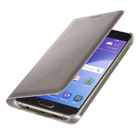 Чехол для Samsung Galaxy A3 (2016) SM-A310F Flip Cover золотистый