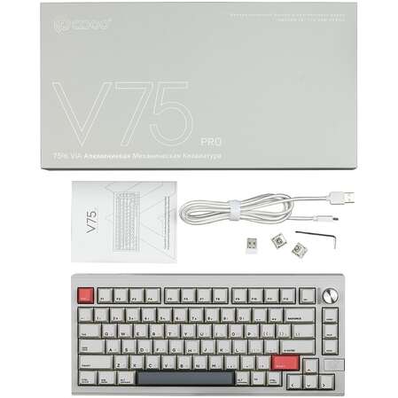 Клавиатура Cidoo V75 PRO White