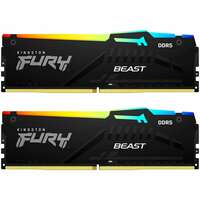 Модуль памяти DIMM 32Gb 2х16Gb DDR5 PC48000 6000MHz Kingston Fury Beast RGB Black (KF560C40BBAK2/32)