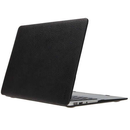 Чехол жесткий для MacBook Air 11" Heddy, кожаный, черный