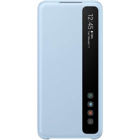 Чехол для Samsung Galaxy S20 SM-G980 Smart Clear View Cover голубой