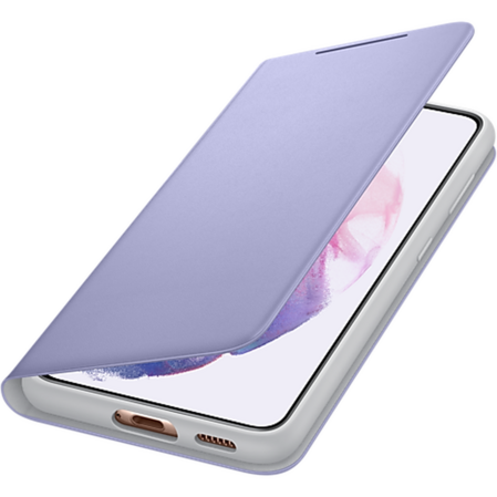 Чехол для Samsung Galaxy S21 SM-G991 Smart LED View Cover фиолетовый