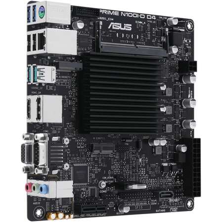Материнская плата ASUS Prime N100I-D D4-CSM Intel N100 (3.4 GHz), 1xDDR4 SODIMM, 4xUSB3.2, D-Sub, DP, HDMI, GLan, mini-ITX Ret