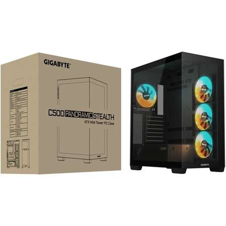 Корпус ATX Miditower Gigabyte GB-C500P ST Black